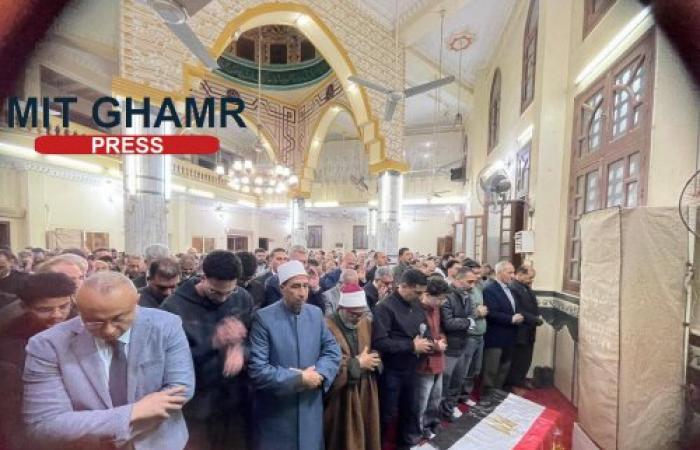 جنازة مهيبة في الدقهلية لتشييع المهندس حسام صادق خليفة شهيد العمل في أبوظبي
