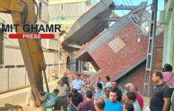 انهيار عقار حديث الإنشاء بقرية جصفا مركز ميت غمر.. والمحافظ يوجه بتشكيل لجنة هندسية عاجلة